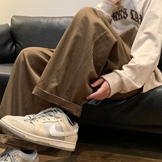 日系cityboy工装裤子男生春秋宽松阔腿裤潮牌欧美高街vibe休闲裤，男装休闲裤，星座601-2