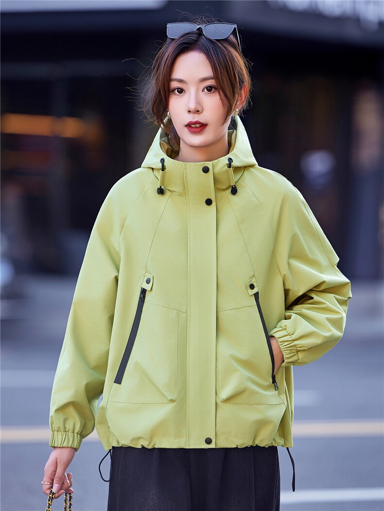 短款风衣外套女秋季2025新款今年流行高级感减龄百搭夹克上衣简约,女装短外套,靓衣阁