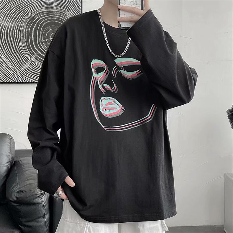 轻欧美设计高级感上衣艺术t恤小众vintage美式高街T710-P23，男装T恤，星座512-2