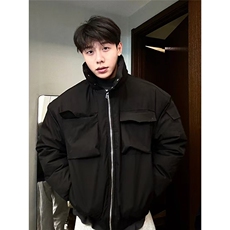 夹克棉服男冬季教练高级痞帅立领短款工装外套网B117-P88，男装夹克，星座910-1