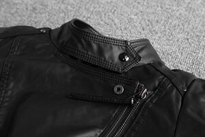 现货款一直做的款 修身女款机车服皮外套女皮夹克1608 332图片