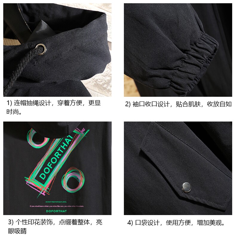 JK41171-P85加棉款-P115纯棉连帽夹克男士大码工装夹克男砖墙,男装夹克,电商A040A