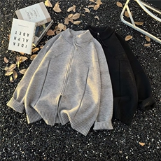 针织开衫男女韩版潮流宽松百搭帅气2025秋冬ins毛衣MZ813-P57，男装针织衫/毛衣，星座412-3