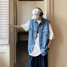 男夏季百搭潮流牛仔马甲P46，男装背心/马甲，星座1116-2