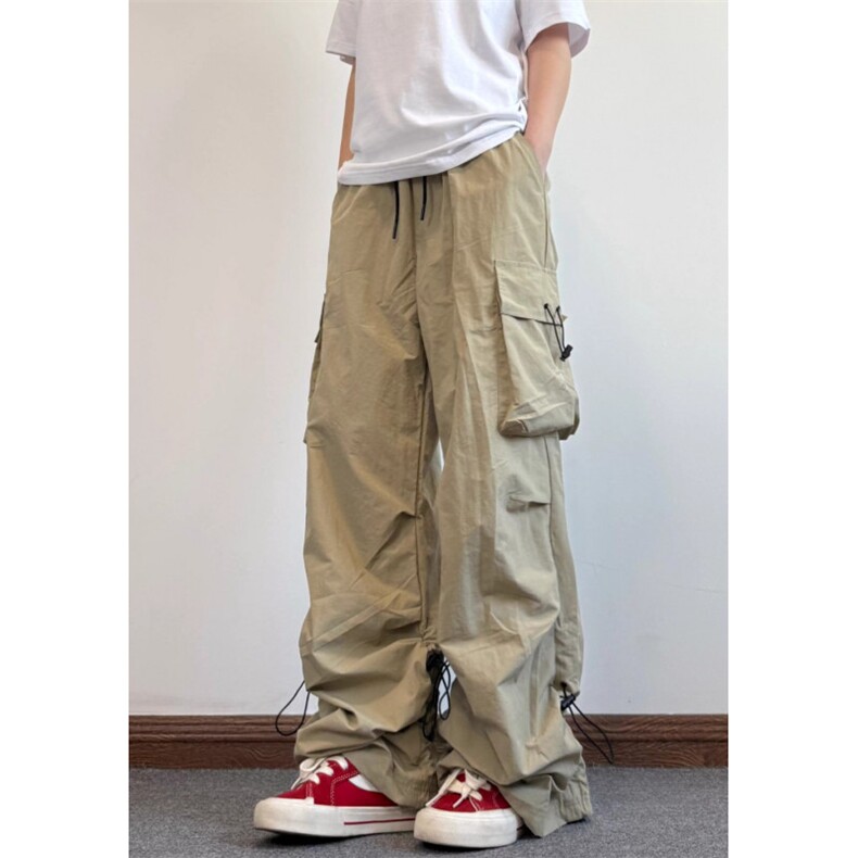 春夏薄款浅色宽松速干伞兵裤户外工装裤男女休闲裤K987,男装工装外套,星座1116A（原606A-3）