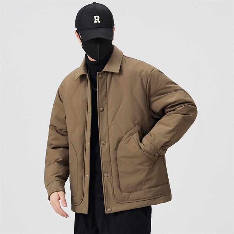 口罩风新标90白鸭绒2025潮流时尚拼接羽绒服男YR6062-P200,男装羽绒服,电商D240-242