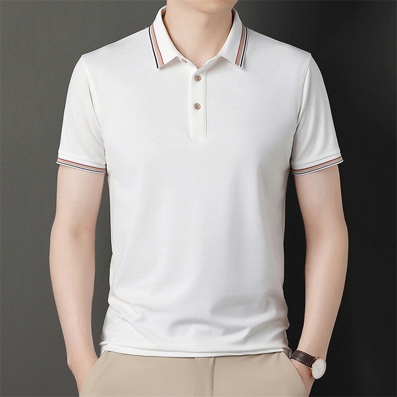 polo衫中年商务休闲男装夏季新款男士短袖T恤半袖翻领宽松上衣服,男装Polo衫,电商B212（原钱塘6029）