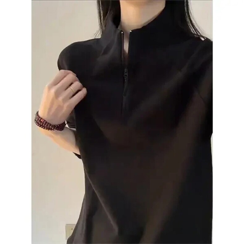 [网图]德绒半拉链卫衣保暖宽松休闲T恤打底衫男D54129TP2858,男装T恤,电商A102