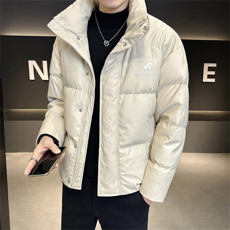 高品质新标90白鸭绒冬季新款店主风纯色刺绣羽绒服男23857-P300，男装羽绒服，电商A413