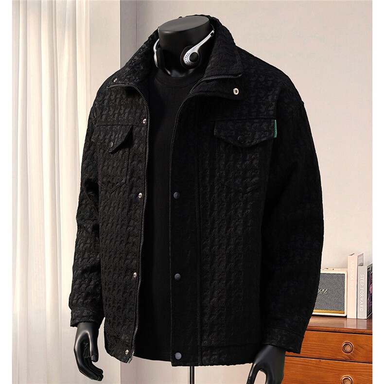 小香风美式牛仔夹克男宽松大皂风百搭工装外套JK8740P125控168，男装夹克，星座226-1