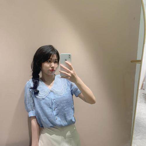 [现货]夏季新款娃娃领小衫，女装，嘉乐馨秀(4F)