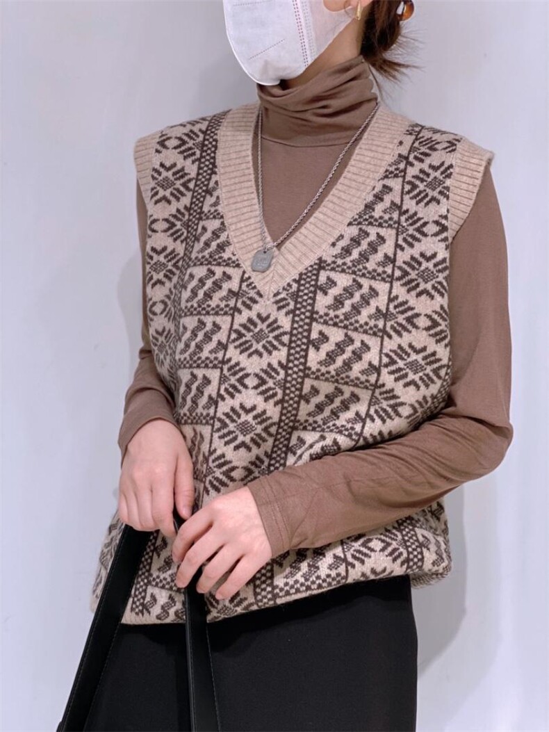 针织马甲，女装马甲，驿谷