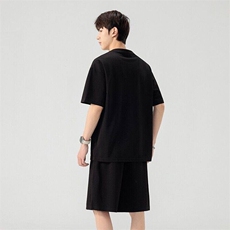 TZ25315-特P60夏季休闲T恤短裤男两件套，男装牛仔裤，电商D310B
