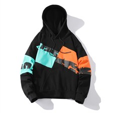 主推货足7XL-M慵懒风卫衣男2023春季新款休闲撞色长袖上衣控88，男装卫衣，钱塘717(原712)
