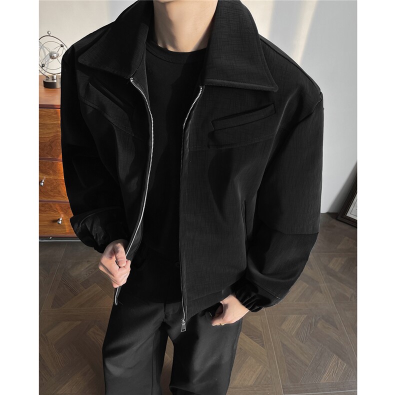 早春新款正肩皮衣夹克外套JK965-特批85控158，男装夹克，电商A072
