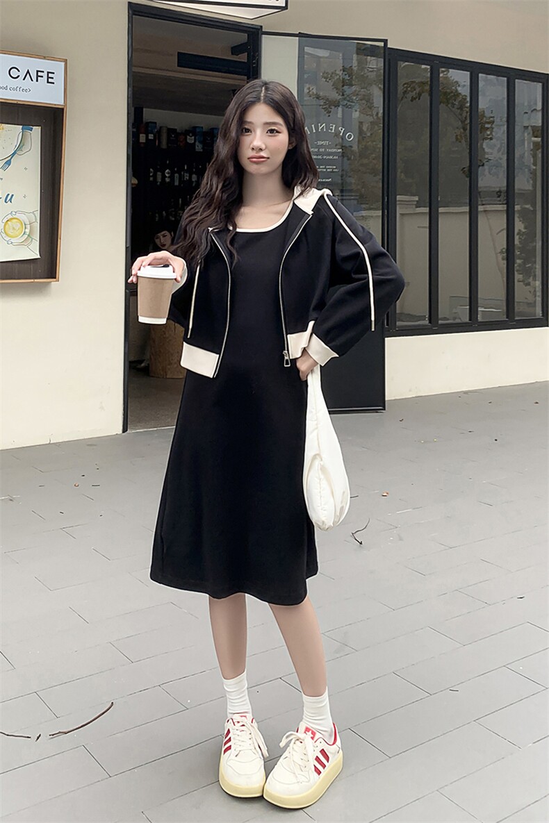 【新品】秋季连衣裙套装B190-82397-P150-K208,女装套装/套裙,一九零