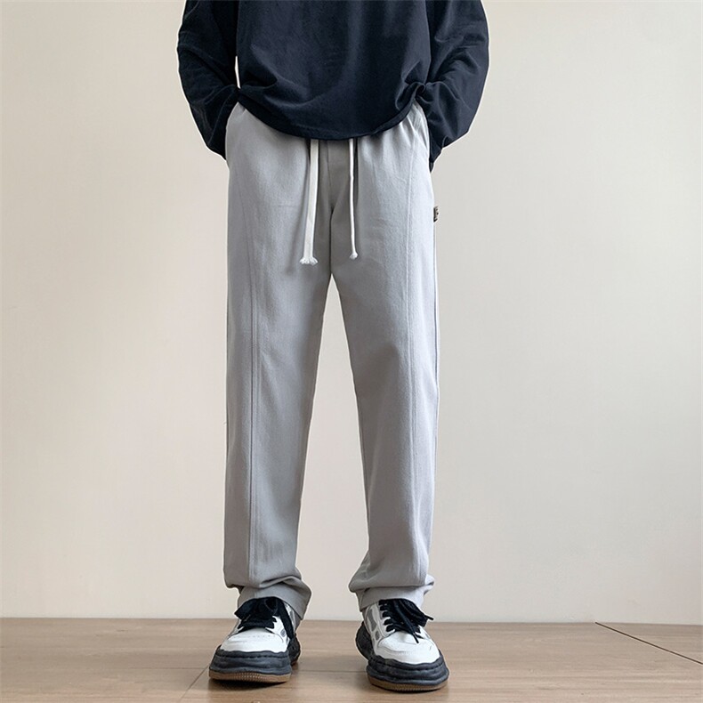 港风秋冬酷丝棉美式高街宽松休闲长裤男K23319-P35控49,男装休闲裤,星座717
