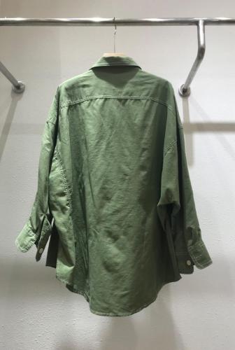 ZCL502春季新款纯色两口袋休闲百搭时尚衬衫,女装衬衫,L·H·X