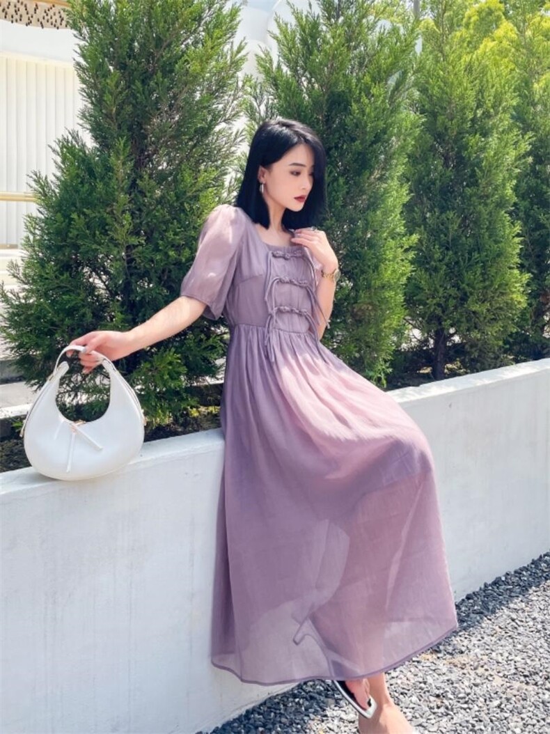 复古风的连衣裙，女装连衣裙，天使公主