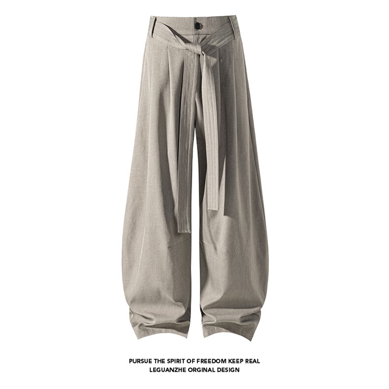 2026春季新款白底老钱风弯刀西裤M-5XLHK26200-特P35，男装西裤，电商A022