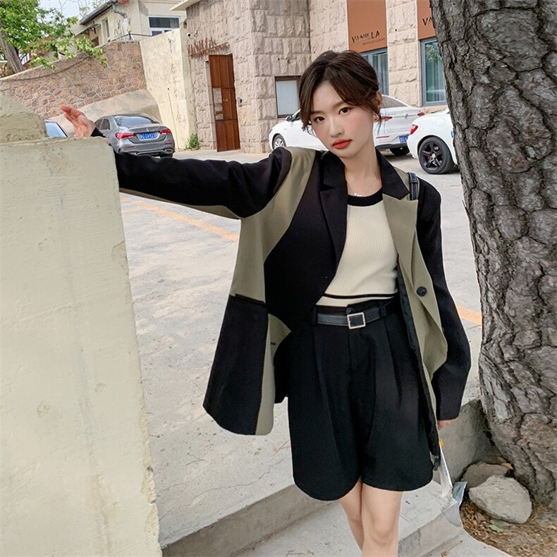 【 现货】 2022秋新款廓形撞色西服251-601-P125-K188图片