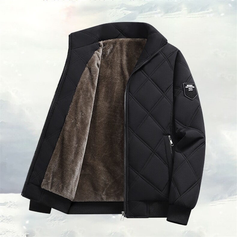现货中老年大码8XL新款立领机绗双线工艺跨镜公版羽绒棉服,男装棉衣,星座218-1（原230）