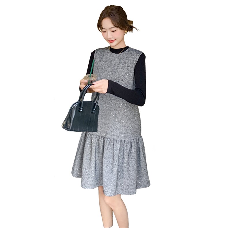 【新款现货】小香风重工高品质马甲裙088-7709p145k198,女装连衣裙,2C088