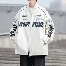 2025秋冬装棉服中性休闲宽松皮衣男加棉夹克外套XZ212-QWY141-P80，男装夹克，星座212-1