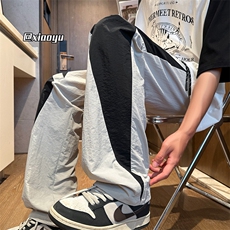 XZ616夏季薄款速干裤撞色拼接设计感长裤TY1005M-5XL特P35控68，男装休闲裤，星座512A（原616）