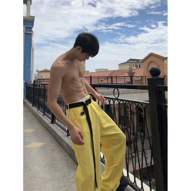 24年春夏季水洗高街vibe直筒宽松阔腿五色牛仔裤NZ2310-P55控78,男装牛仔裤,星座1002-1