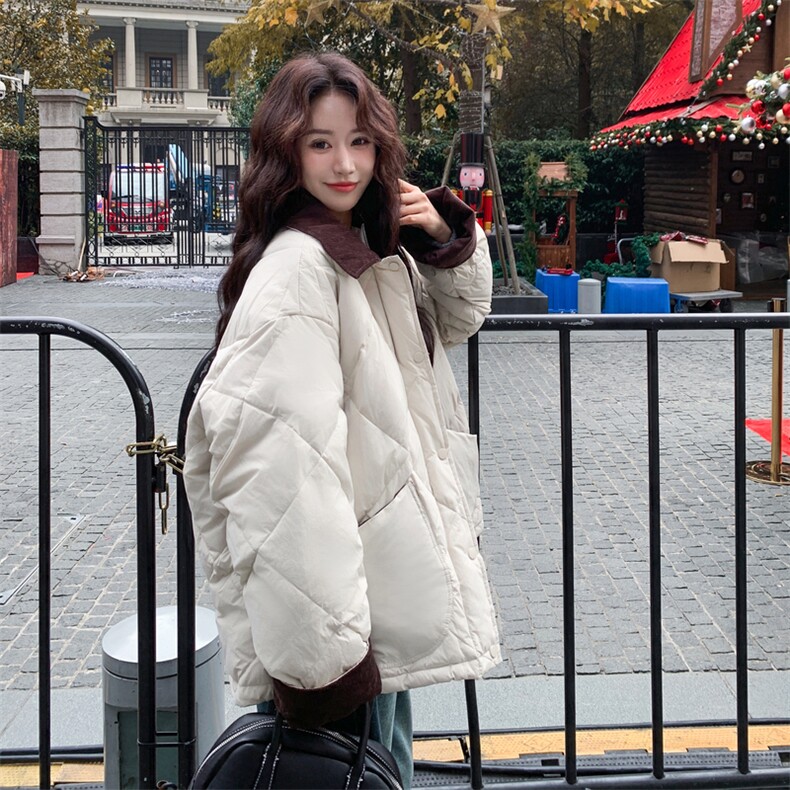 新款 主推菱形格50绒羽绒服2678-P255-K378图片