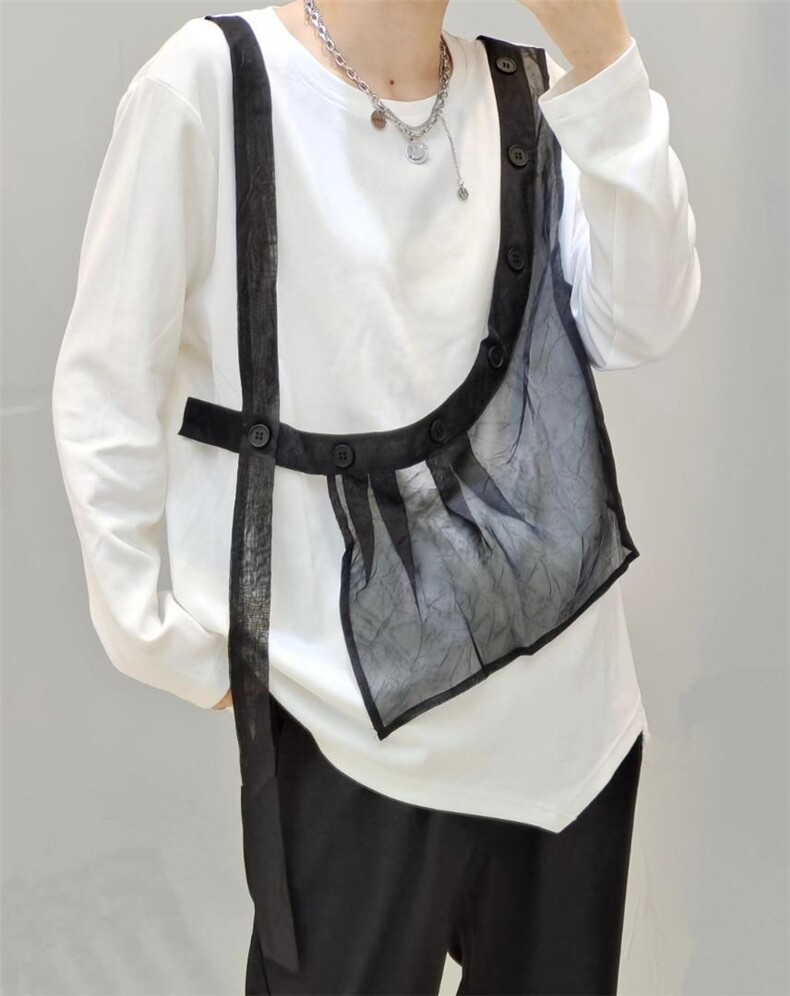 【现货]】秋季新款韩版休闲风针织假二件卫衣，女装卫衣/绒衫，那简