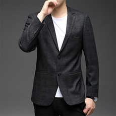 2023秋季新款休闲西服外套中年男士时尚纯色百搭西服HB21832-P165，男装西服，电商B212（原钱塘6029）