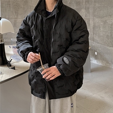 1定制面料棉衣男港风半高领棉服男外套男8707P125控168，男装棉衣，星座226-2