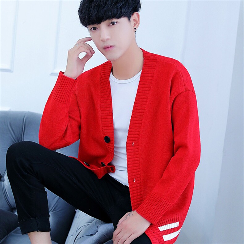 9512毛衣男士潮流慵懒风宽松夹克春秋季开衫针织外套潮图片