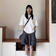 户外露营高端冰凉速干薄款工装短裤男士休闲裤夏季宽松美式五分裤，男装休闲裤，星座506A