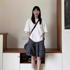 户外露营高端冰凉速干薄款工装短裤男士休闲裤夏季宽松美式五分裤图片