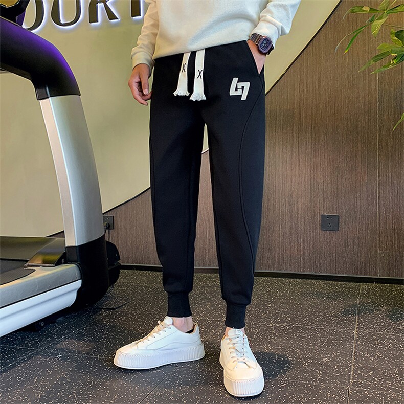 社会精神小伙潮牌加绒卫裤运动休闲裤子DS-B249-KK96-P58-加绒P68,男装休闲裤,星座215（原电商B249）