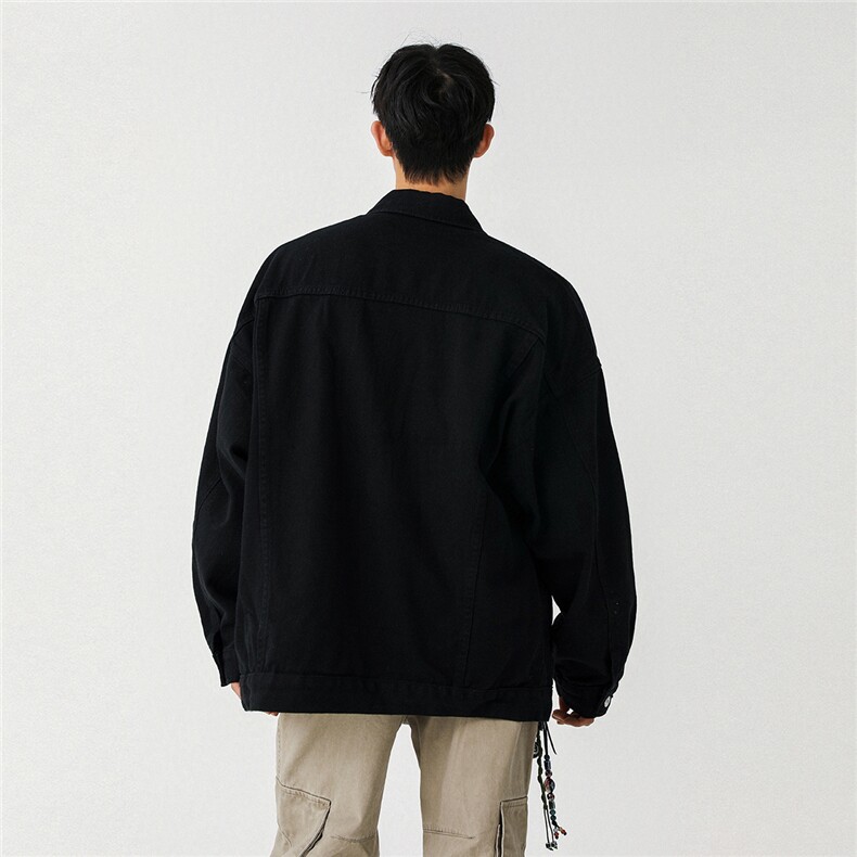 2025款抖音品质牛仔夹克宽松韩版工装潮流水洗外套N991/P98,男装工装外套,星座202