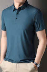 LM6395男士2023年夏季新款百搭T恤男短袖商务休闲体恤男P45，男装T恤，电商B360