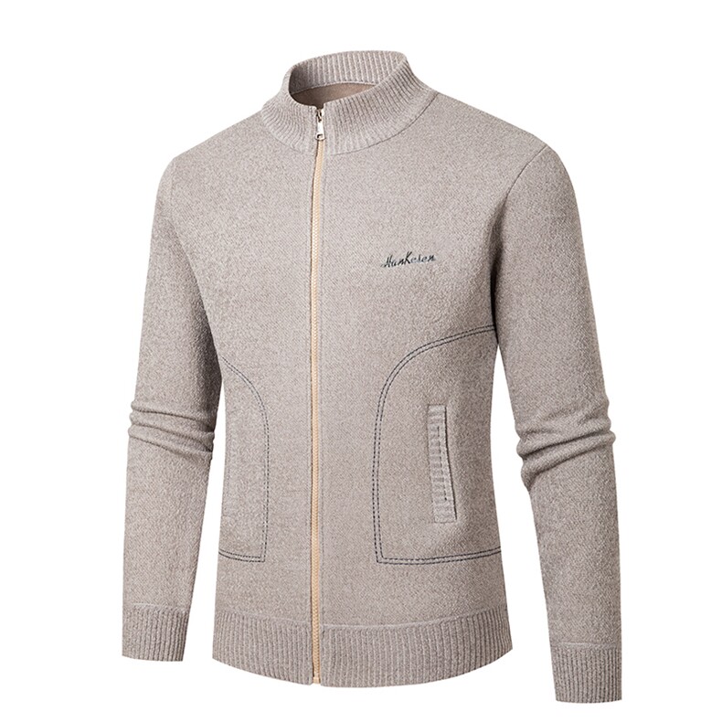 棒球圆领开衫拉链夹克外套卫衣男潮流帅气春秋冬季款休闲运动百搭，男装夹克，星座306A