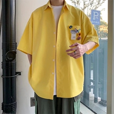 短袖衬衫春款男港风潮流C184P28，男装衬衫，星座1116-2