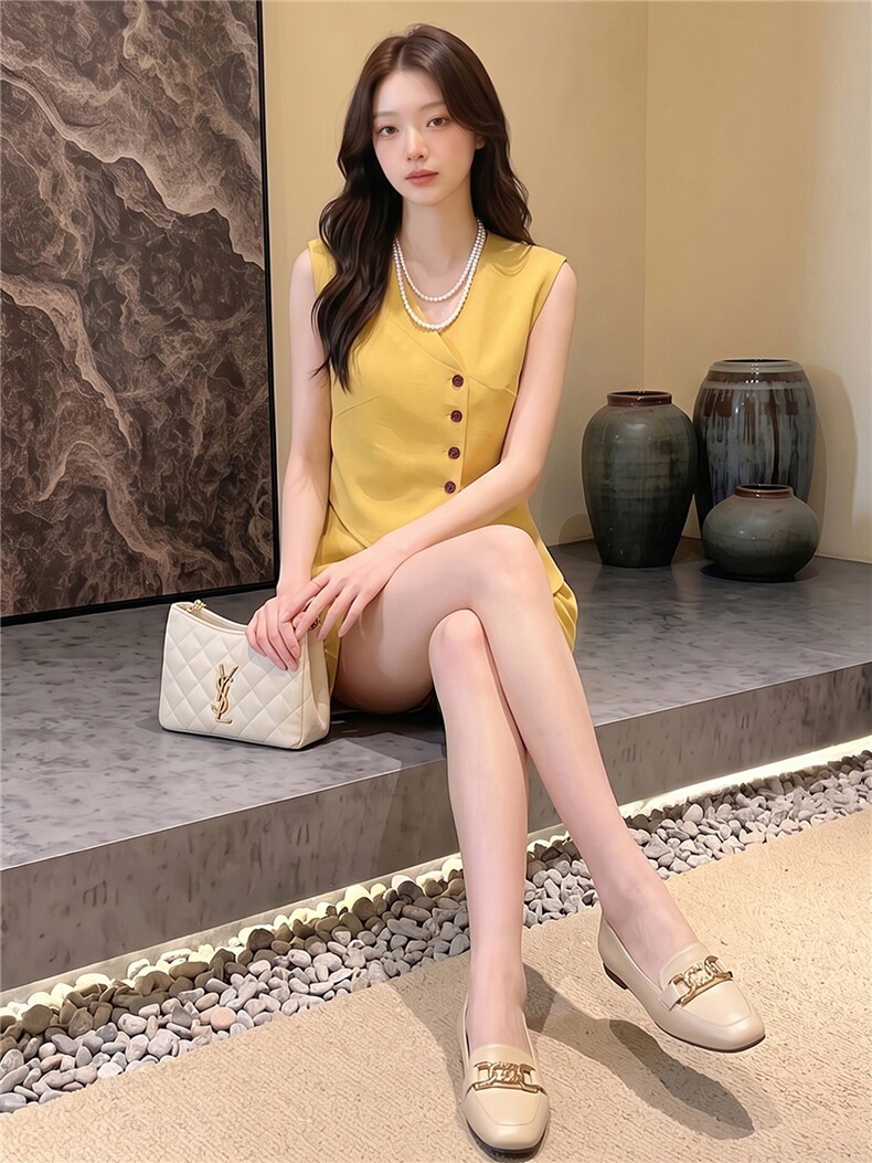 时尚气质减龄套装女夏季新款不规则无袖马甲上衣阔腿短裤两件套潮,女装套装/套裙,江南