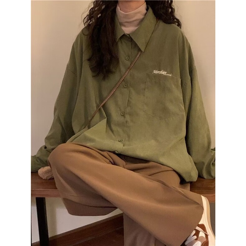 C329-P352026春秋季新款长袖衬衫男女港风潮流痞帅小众,男装衬衫,电商B323A