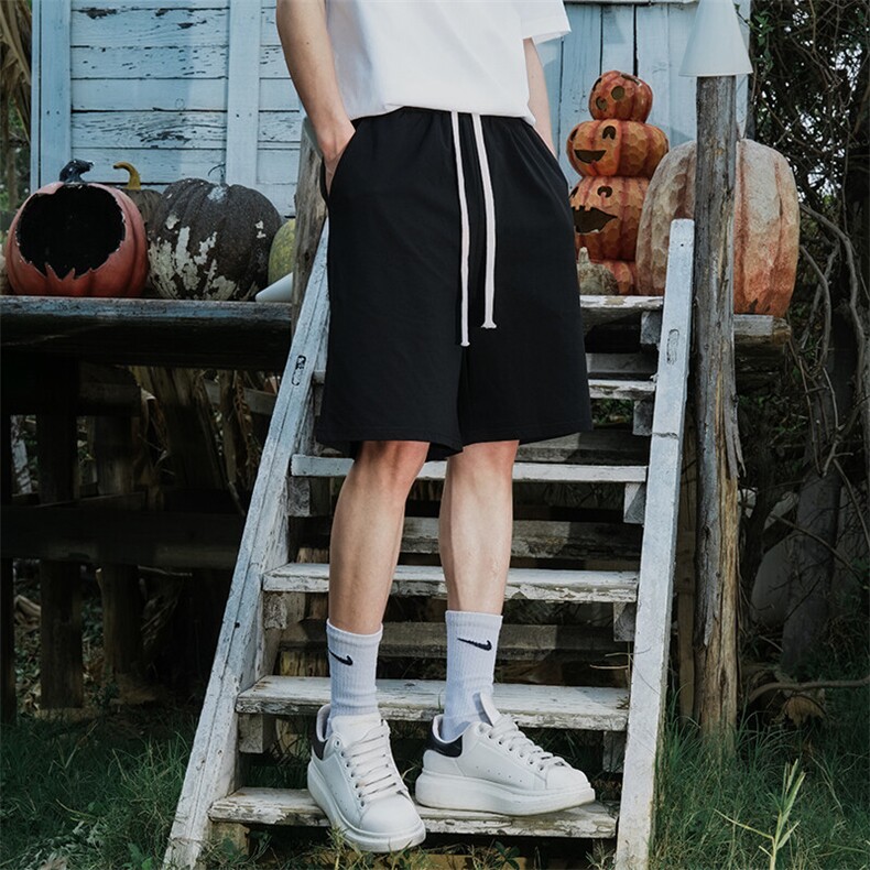 夏季潮牌短裤男宽松潮流港风百搭五分裤运动短裤CK2413-P20图片