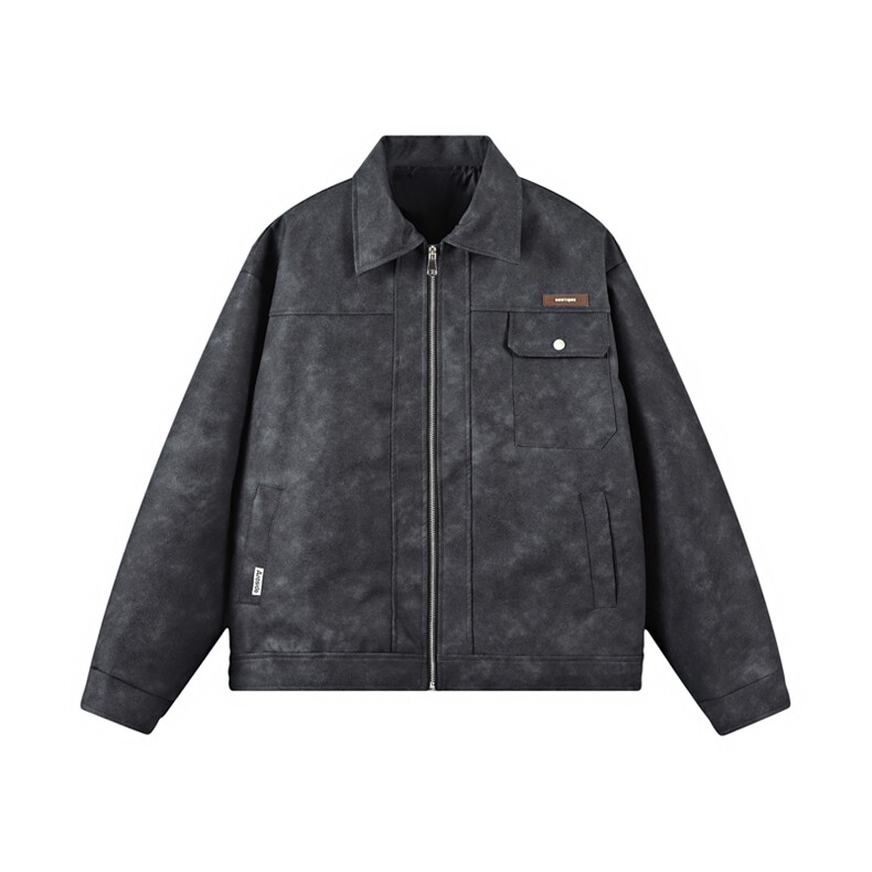 秋季新款PU夹克外套男休闲百搭时尚翻领男士夹克J559-P73，男装夹克，星座310B-3