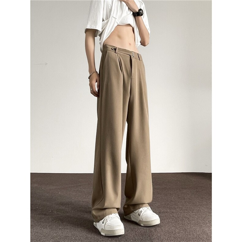 垂感高密面料个性腰头西裤休闲裤A061-AX00581-P50-聚酯纤维，男装西裤，电商A061