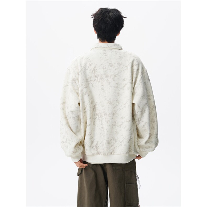 现货WY10165-特P48控88美式复古解构拼接大码男宽松情侣套头卫衣,男装卫衣,电商A059