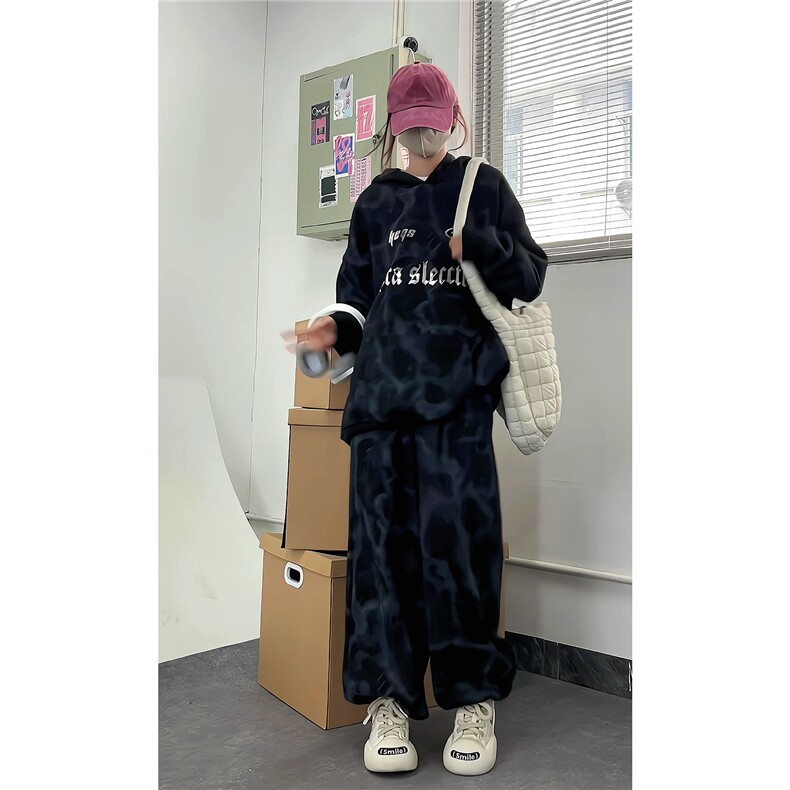 连帽卫衣外套中性男女可穿休闲运动套装TZ101-P120上衣P65裤子55,男装休闲套装,电商C310