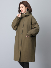 中长款宽松大码显瘦棉衣XOG1600，女装棉衣/棉服，希欧阁
